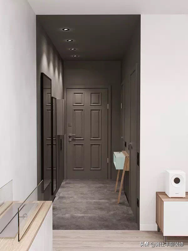 北欧卧室木纹砖铺贴效果图,北欧木地板砖房间效果图