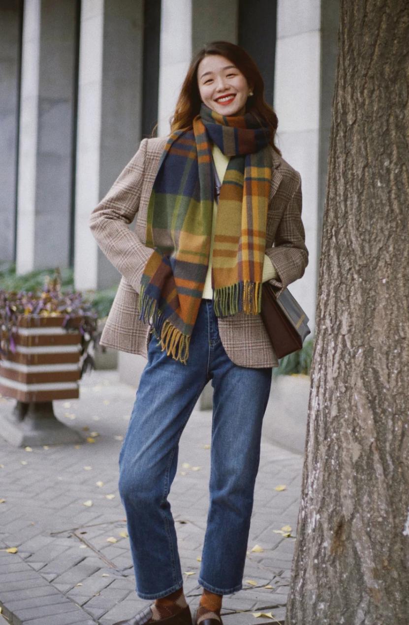 保暖又时尚的秋冬款围巾,围巾温暖又时髦的必备单品