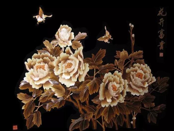 麦秆画芦苇画,最好看的麦秆画