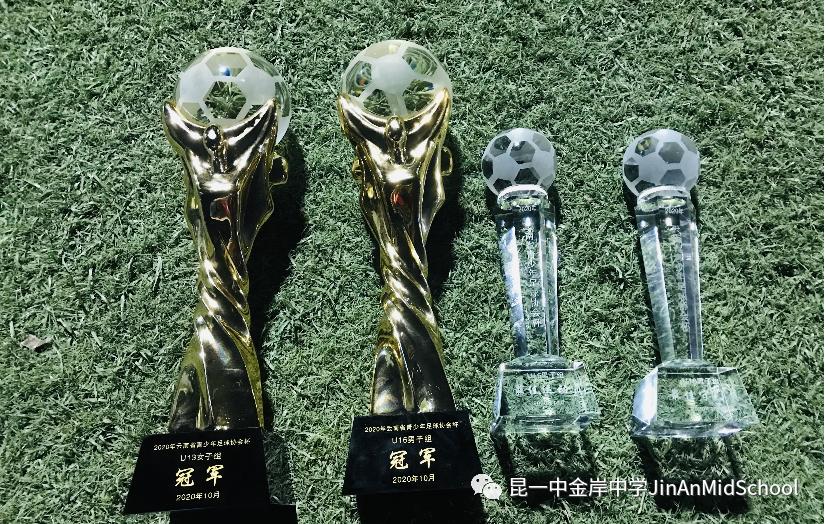 昆一中度假区分校金岸中学足球队,勇往直前参赛拿奖