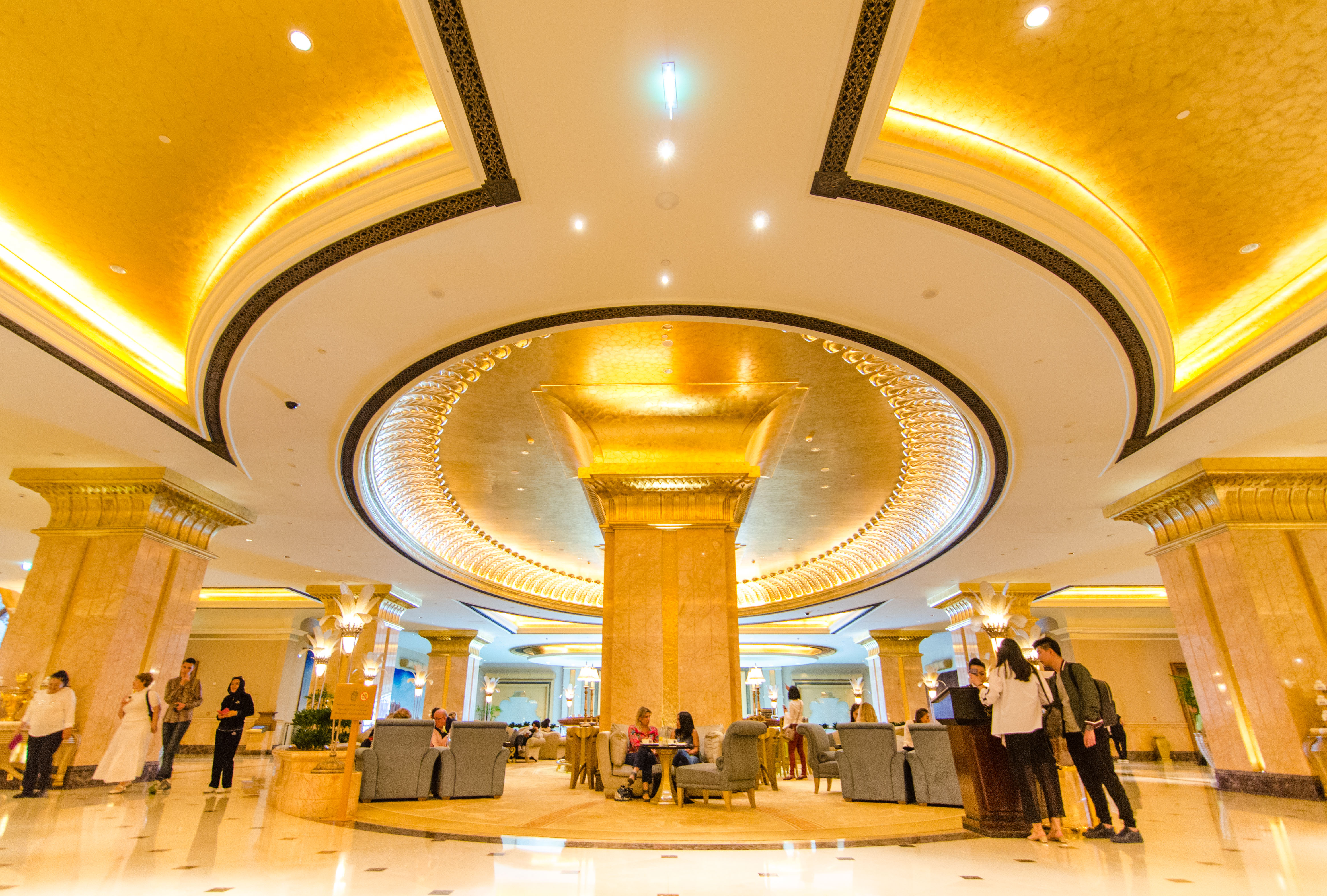 阿布扎比酋长国宫殿酒店内景,阿布扎比酋长皇宫酒店全部图片