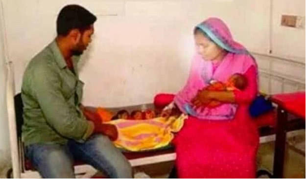 女子怀双胞胎肚子痛,女子生完三胞胎又怀上双胞胎