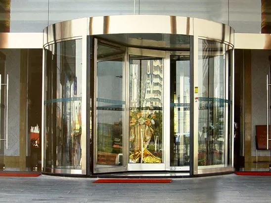 不锈钢两翼旋转门,不锈钢旋转门经久耐用