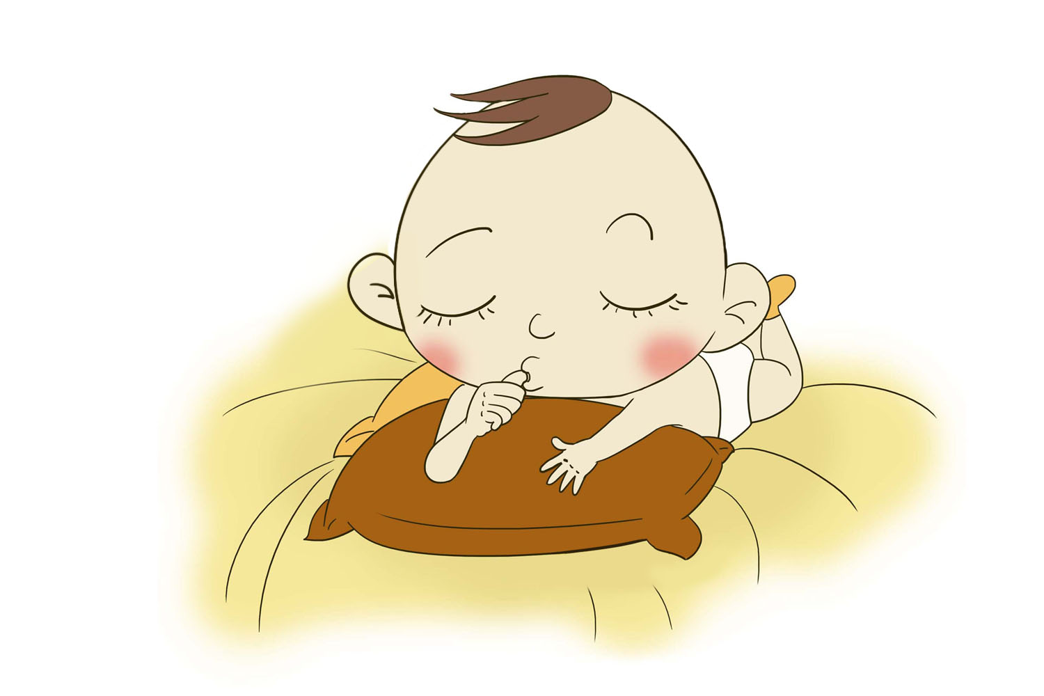 宝宝在这一时期容易睡偏头，想纠正要趁早