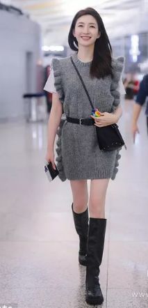 过膝靴时尚潮流,适合春天穿的长筒过膝靴