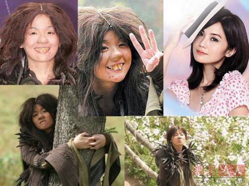 明星扮丑展现敬业态度,明星扮丑