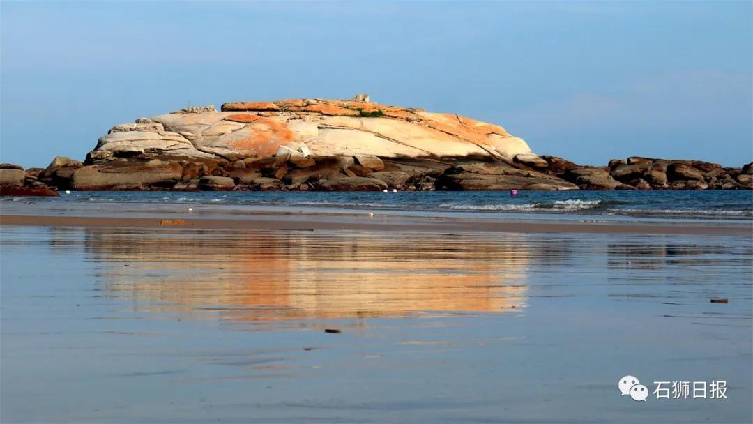一片美丽的沙滩,石狮最美海滩