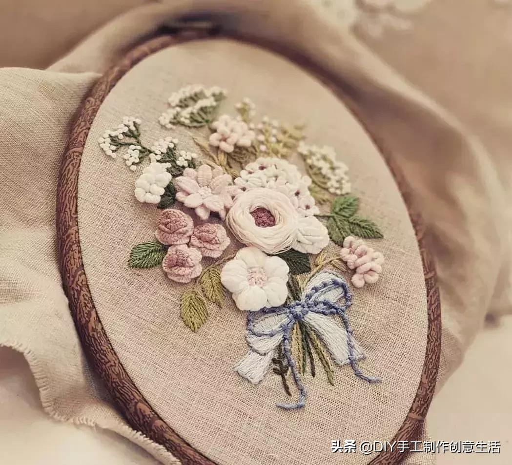 白线的刺绣,白线刺绣针法