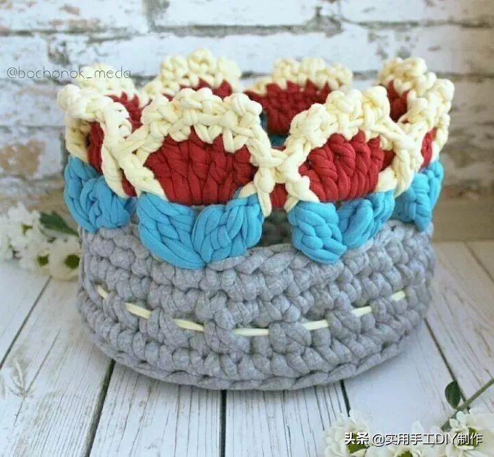 手工用绳子编织篮子简单又好看,怎样手工编篮子