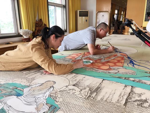 观音菩萨三十二像工笔画,观世音菩萨画像工笔画