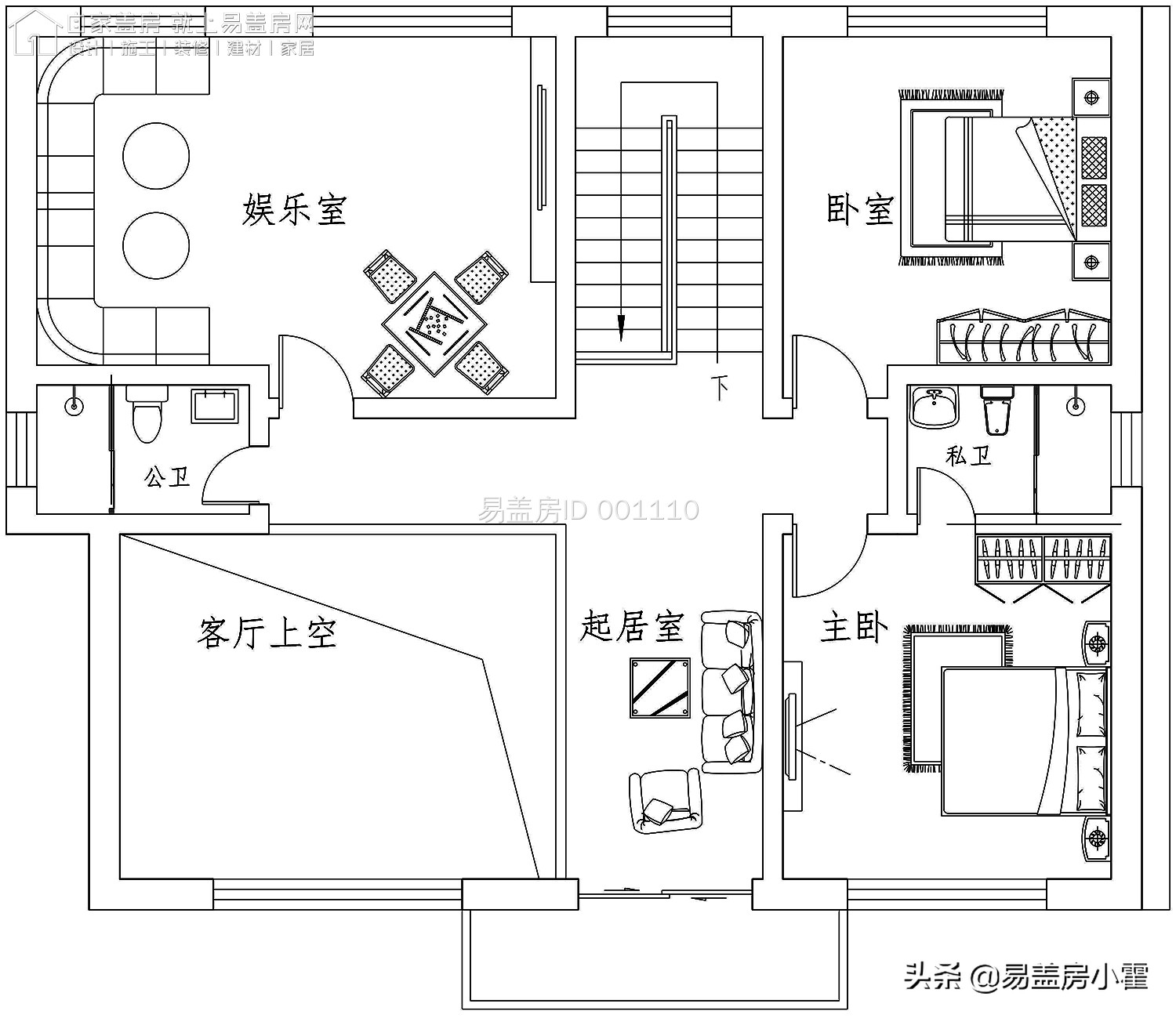 农村自建房2层欧式别墅设计,面宽10米欧式风格二层小别墅
