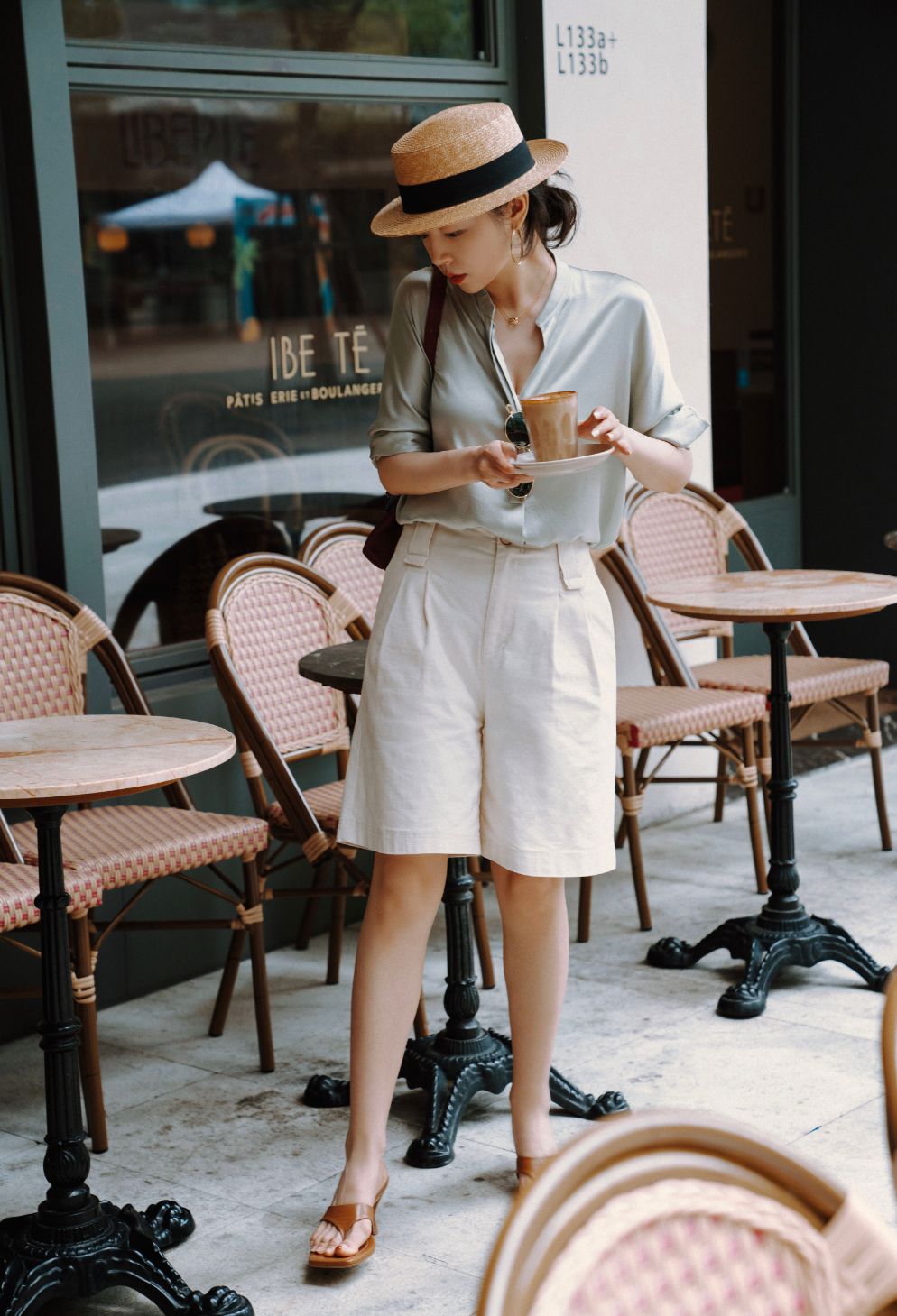 搭阔腿裤雪纺衫上衣新款时尚减龄,雪纺衫阔腿裤搭配大全