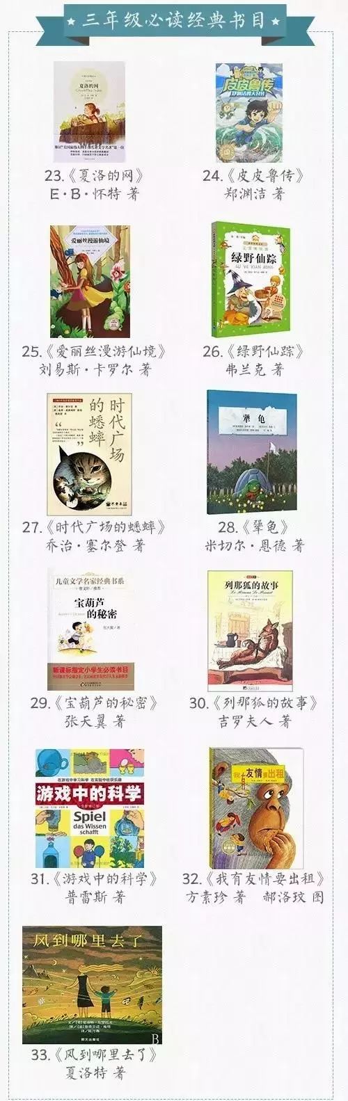 上实、华育等上海34所学校推荐书目曝光！看看你家孩子读过哪些？