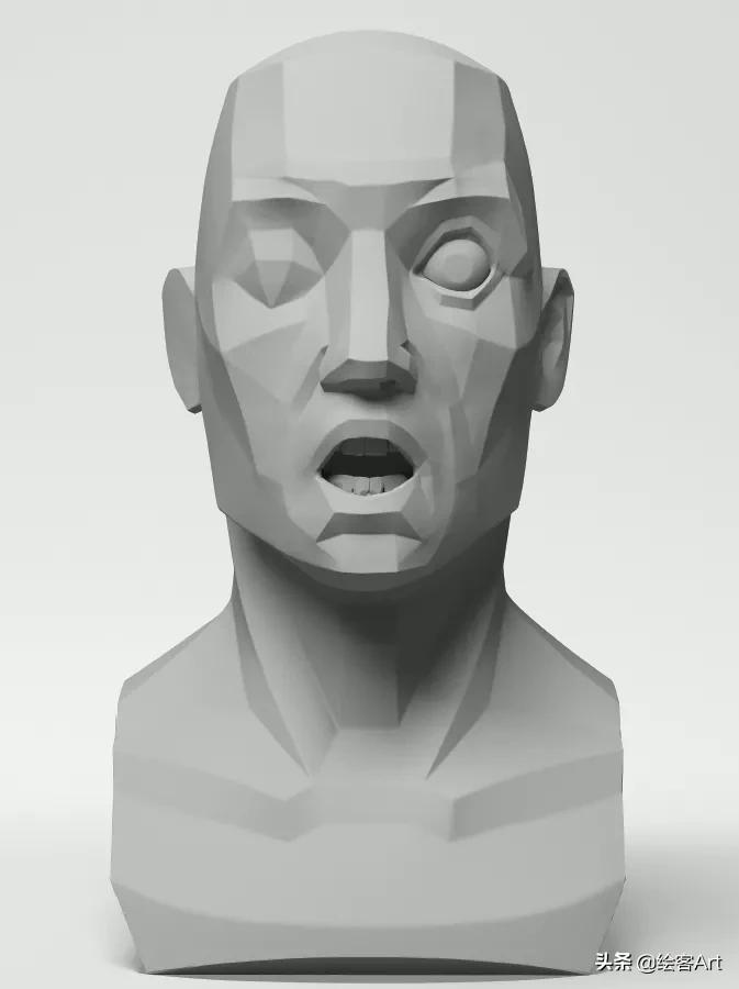 如何把立体图形画逼真,立体脸部画教程简单