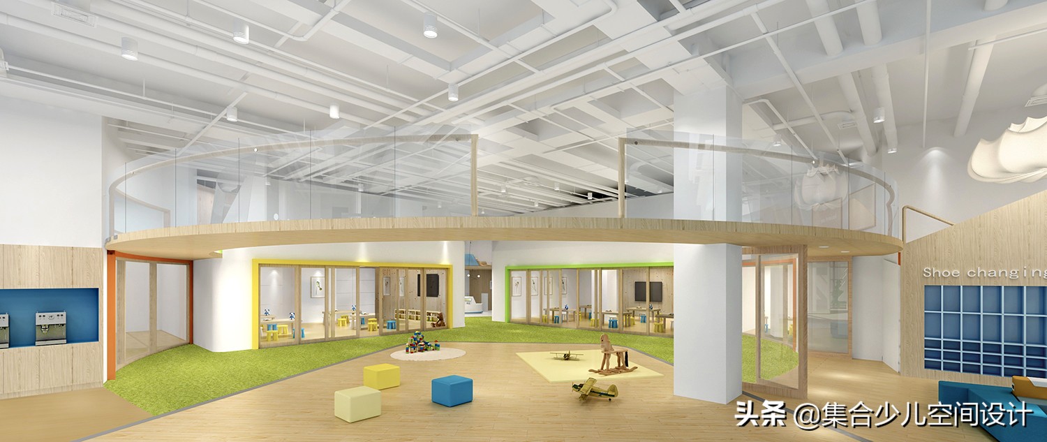 小型早教托育中心设计效果图,孩子的第二个家