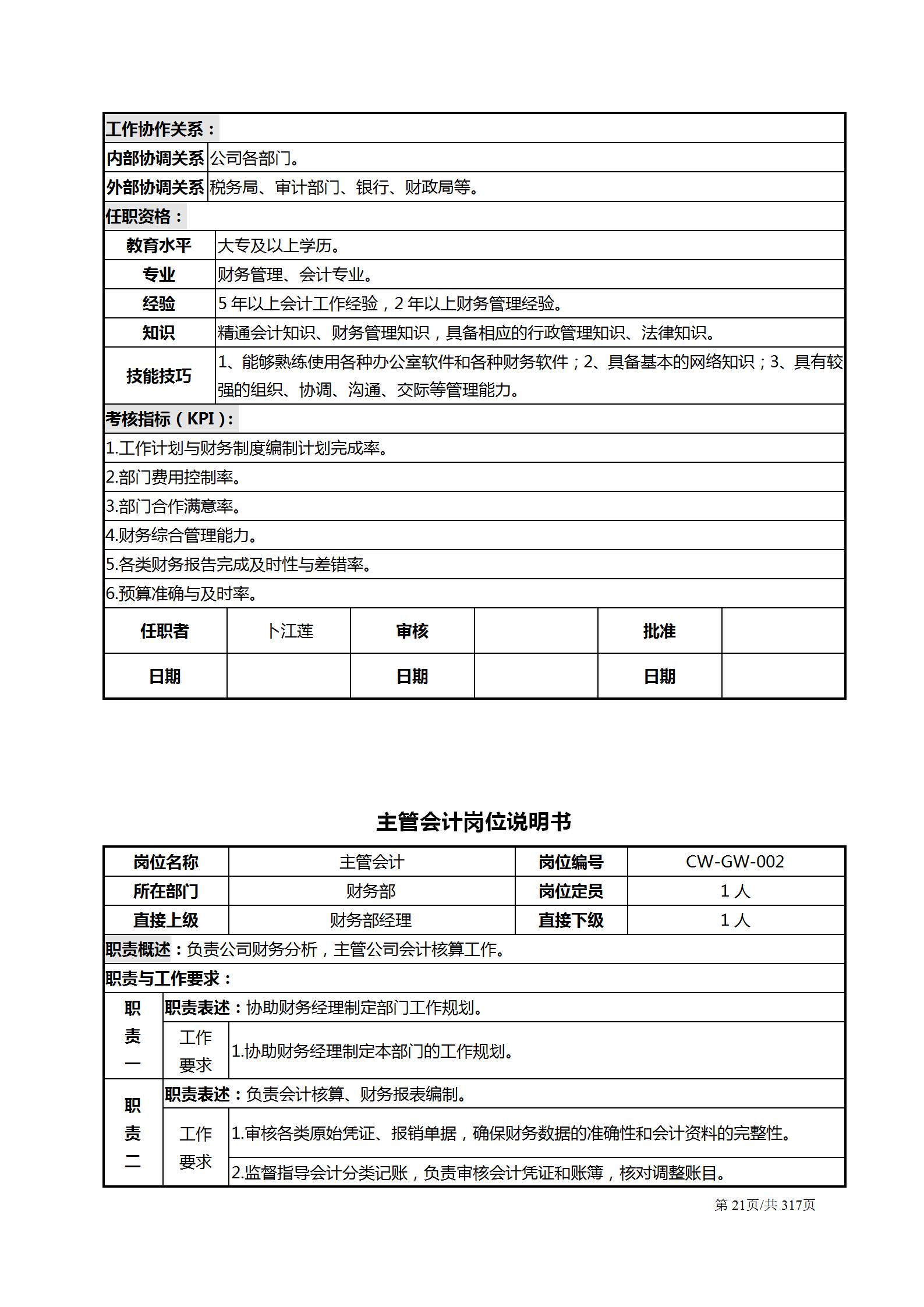 生产主管岗位认知与岗位职责,总经理助理岗位职责说明书