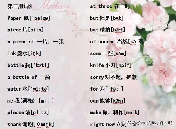 小学英语“单词表+音标”！给孩子贴墙上背熟，初中都领先一大截