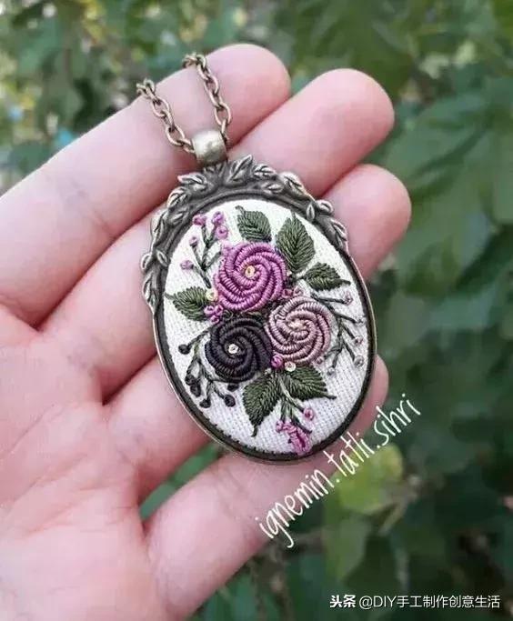 如何绣项链,手工项链绣法