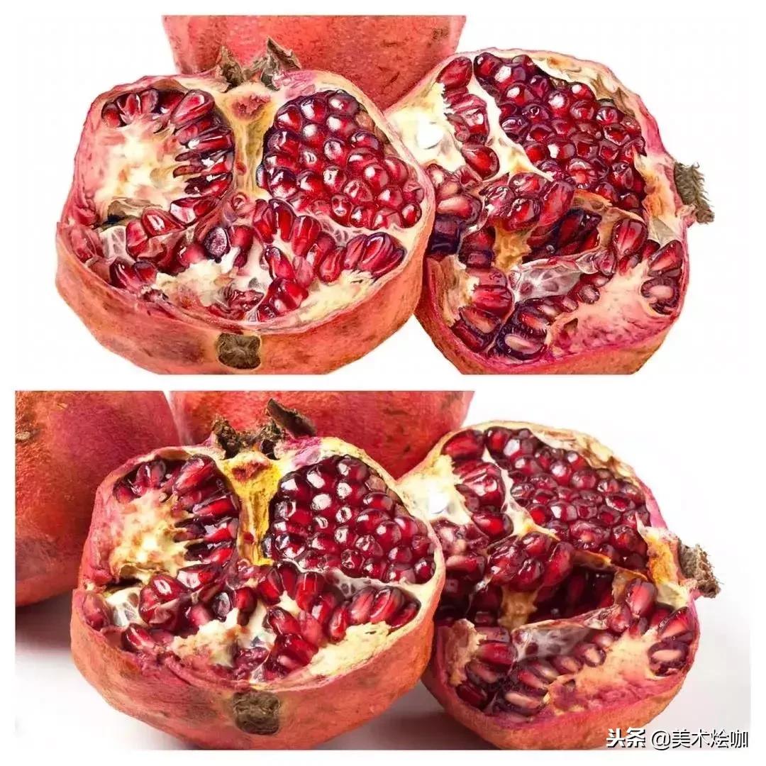 彩铅画教程超写实零基础入门,超写实彩铅画高清大图水果组合