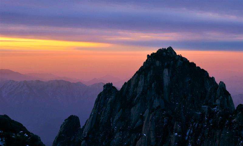 黄山风景区天狗望月,黄山奇景天狗望月