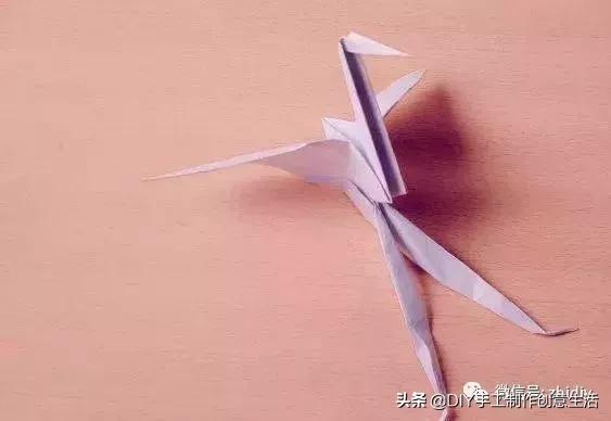 用千纸鹤糖纸做千纸鹤慢教程,不一样的纸鹤折纸