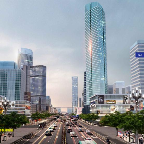 昆明未来的规划实景效果图,昆明东部商务区效果图
