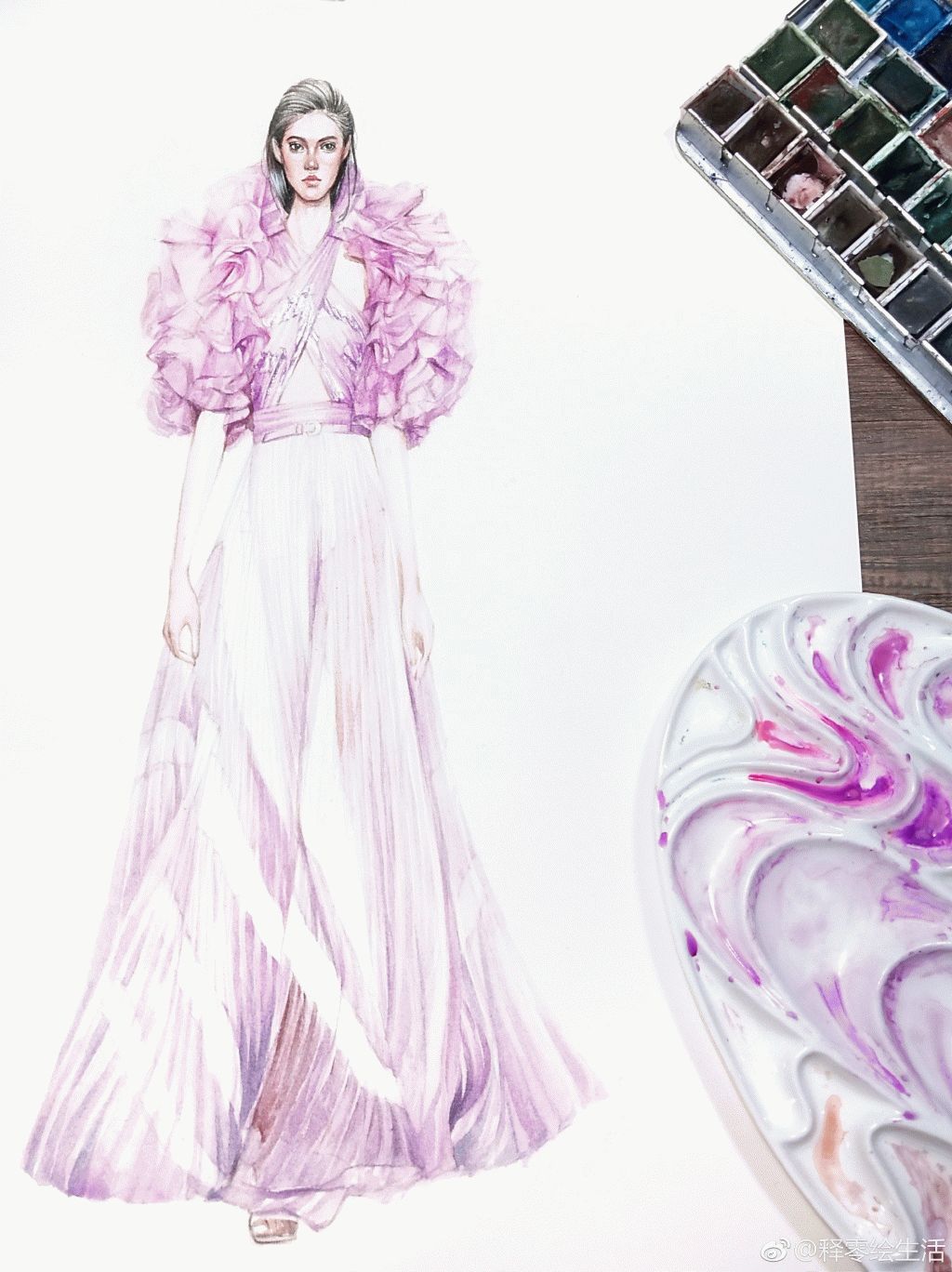 教你画衣服设计图,设计衣服手绘画简单教程整套