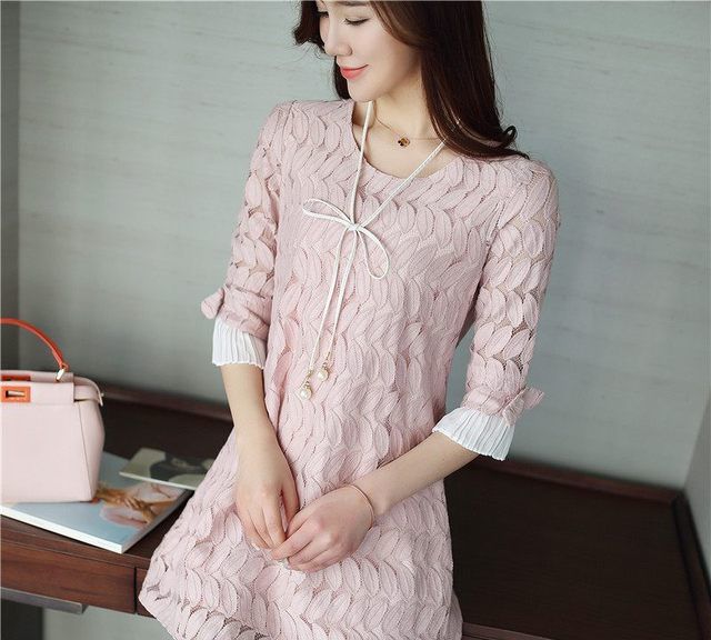 今年最流行的春款长袖连衣裙搭配,春秋长袖连衣裙小清新减龄