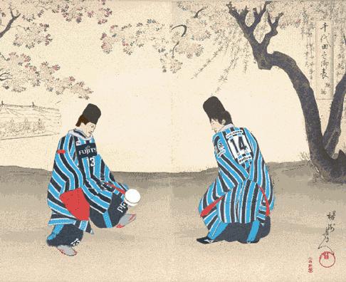 设计稿作品动态展示,浮世绘设计图素材