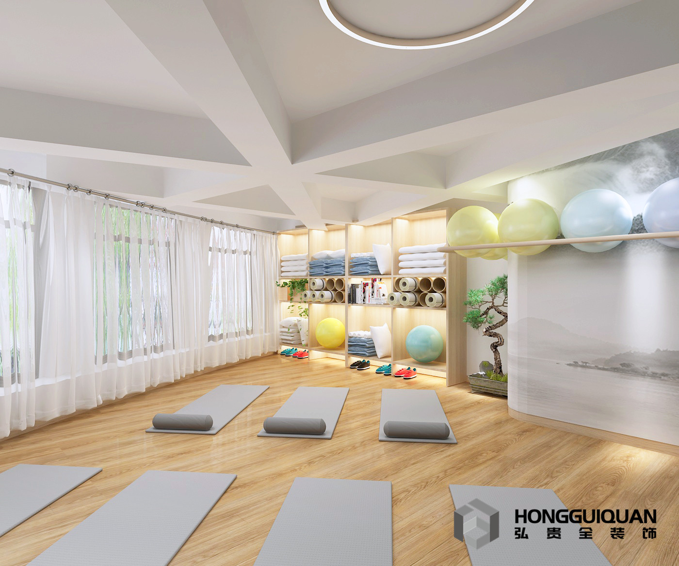 瑜伽馆装修风格,瑜伽馆各类装修风格