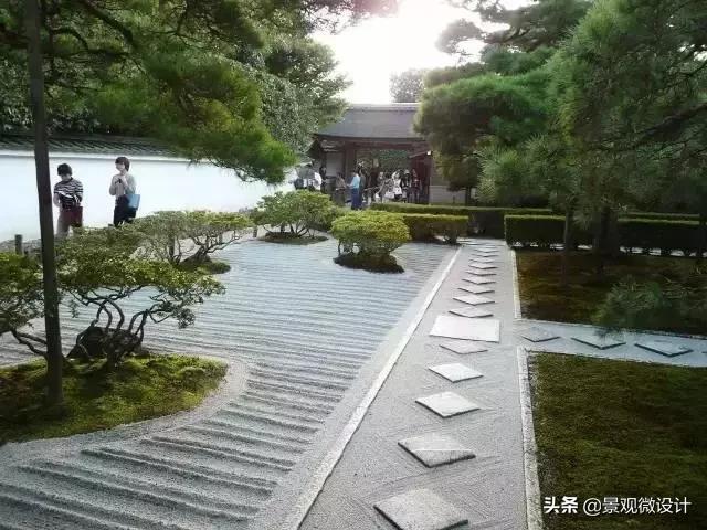 日本最有名枯山水庭院,日本枯山水效果图