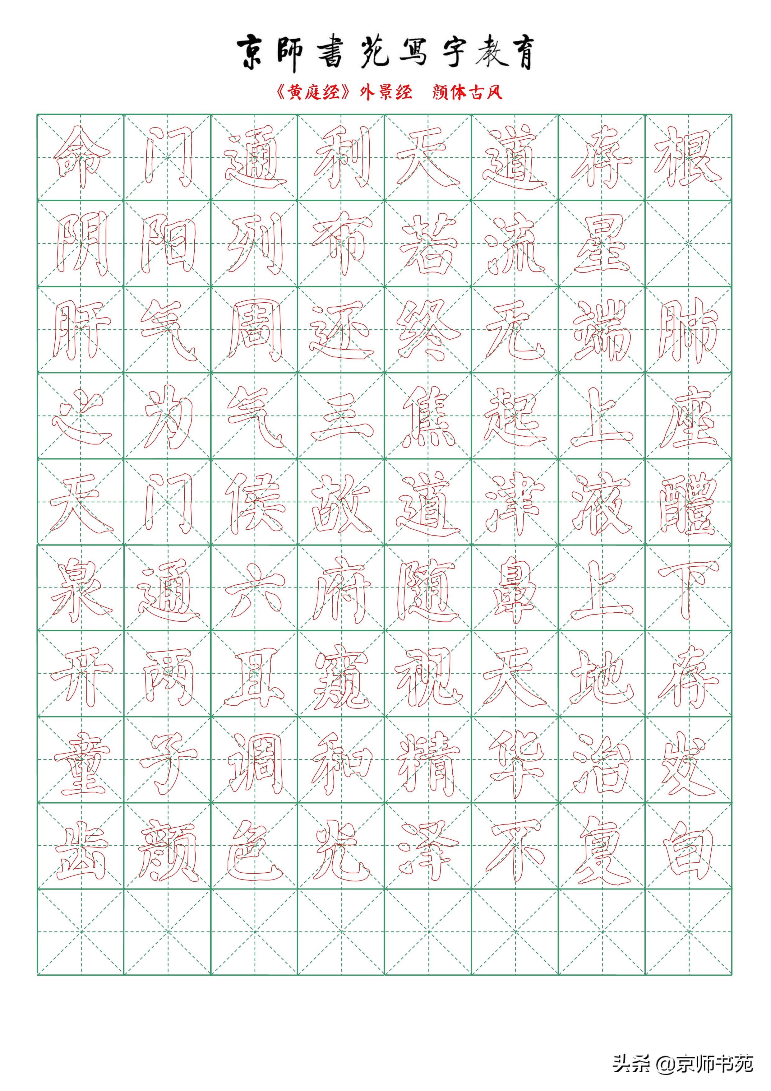 黄庭经单字放大高清,黄庭经临摹要点指南