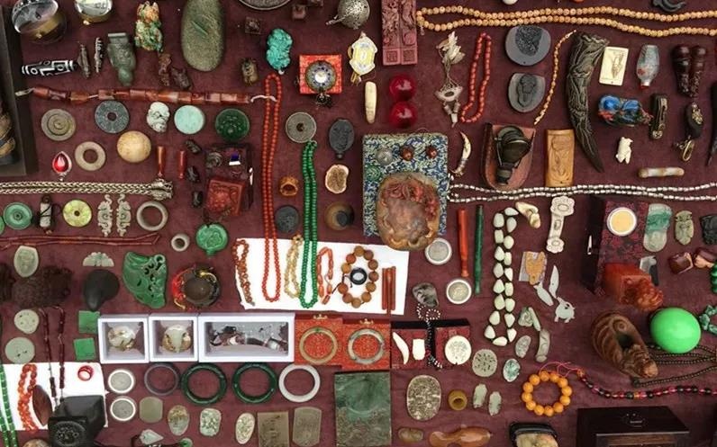 皇寺古玩市场,古玩市场老物件漆器