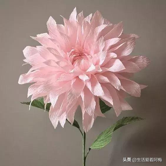 皱纹纸花朵手工艺术,纸艺玫瑰花的制作方法皱纹纸