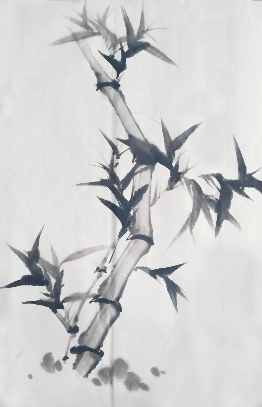 水墨淋漓中感悟竹的神韵与气节一一仁美学员作品展示