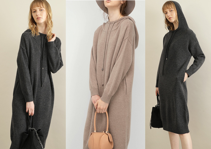 冬款气质修身裙针织裙,冬季高级感穿搭针织裙