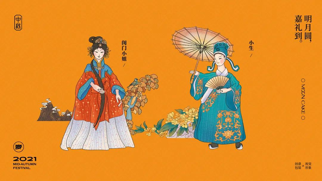 国潮风格的礼盒包装设计,融合中国传统文化的设计