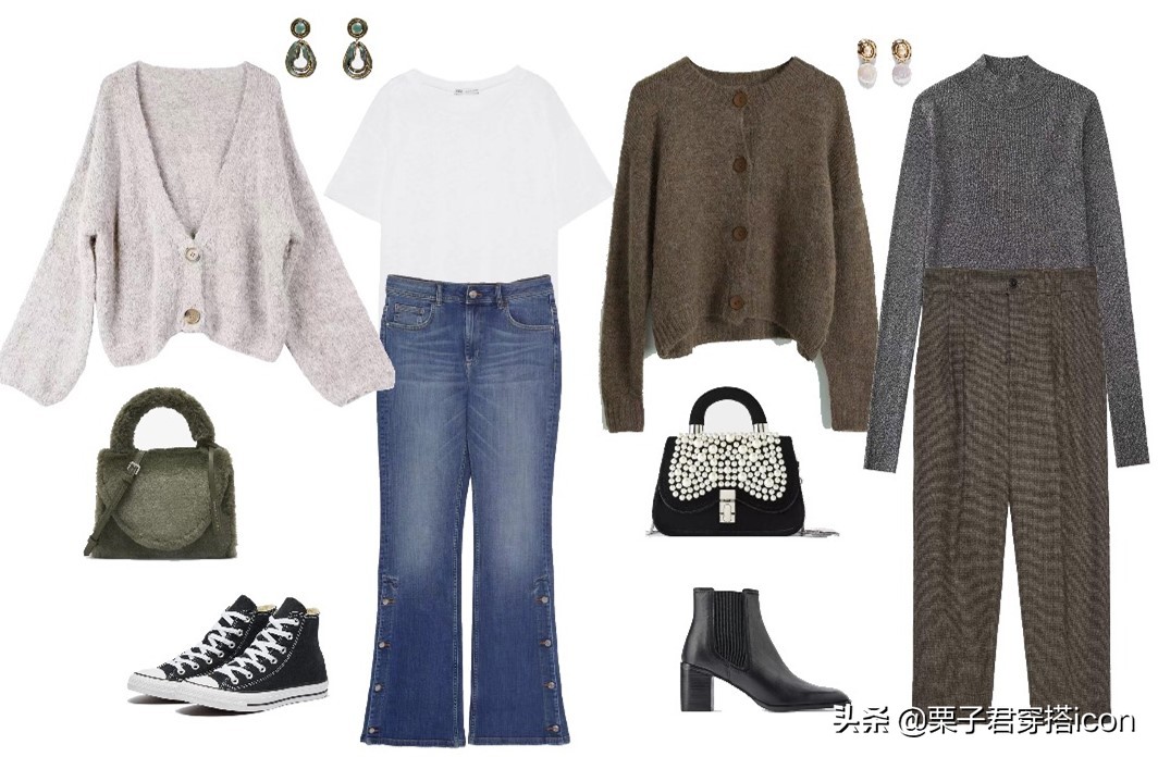 amass小香风奶奶衫,奶奶加绒加厚纯山羊绒衫