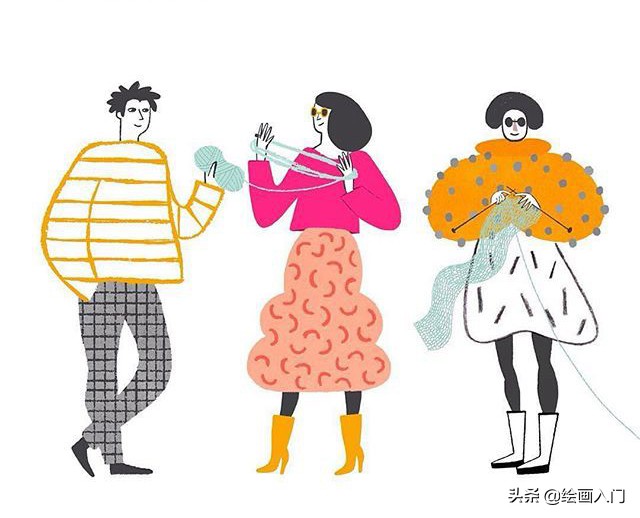 关于《童年》的插画作品,童年我和姥姥手绘插画