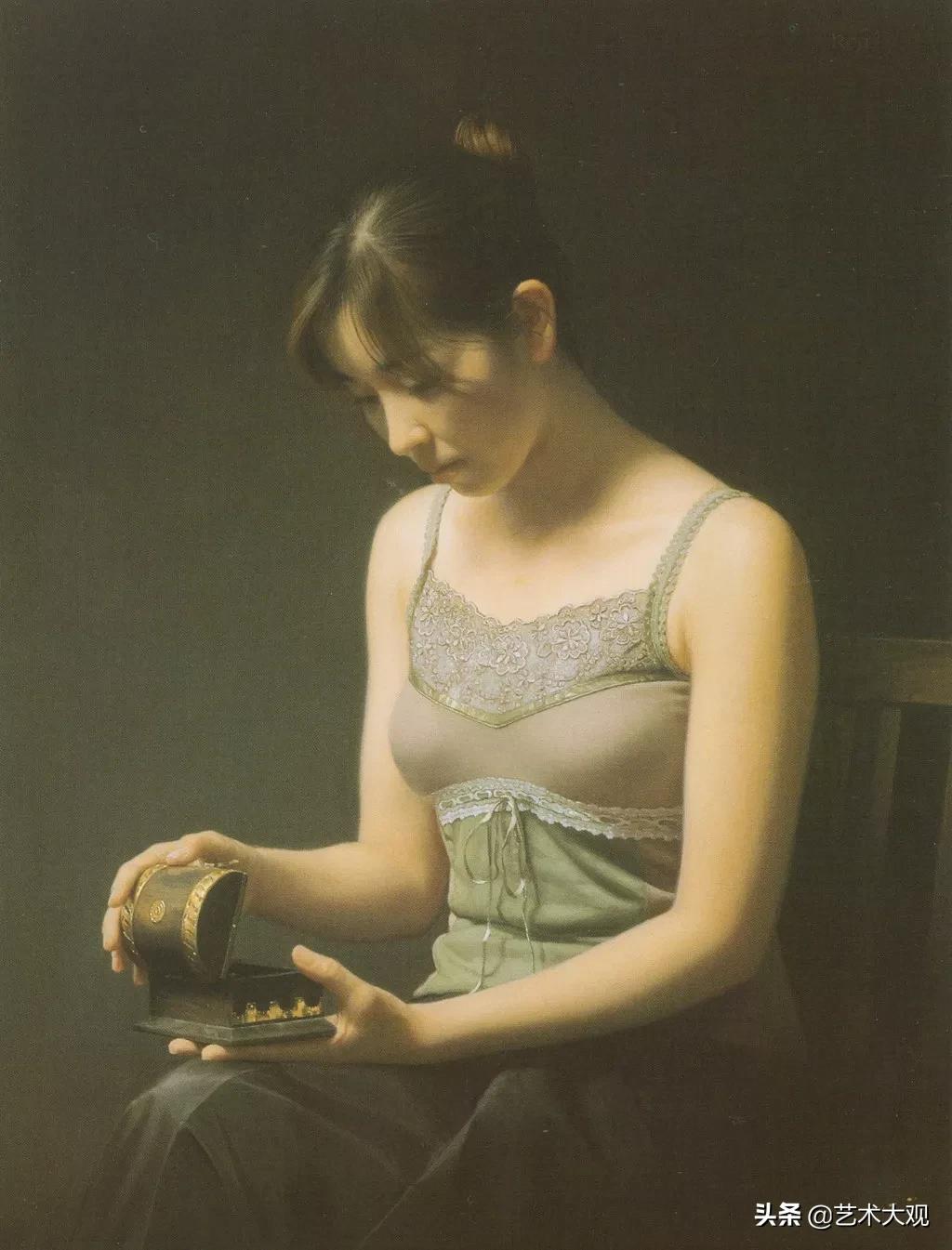 日本当代油画著名画家,日本写实大师作品