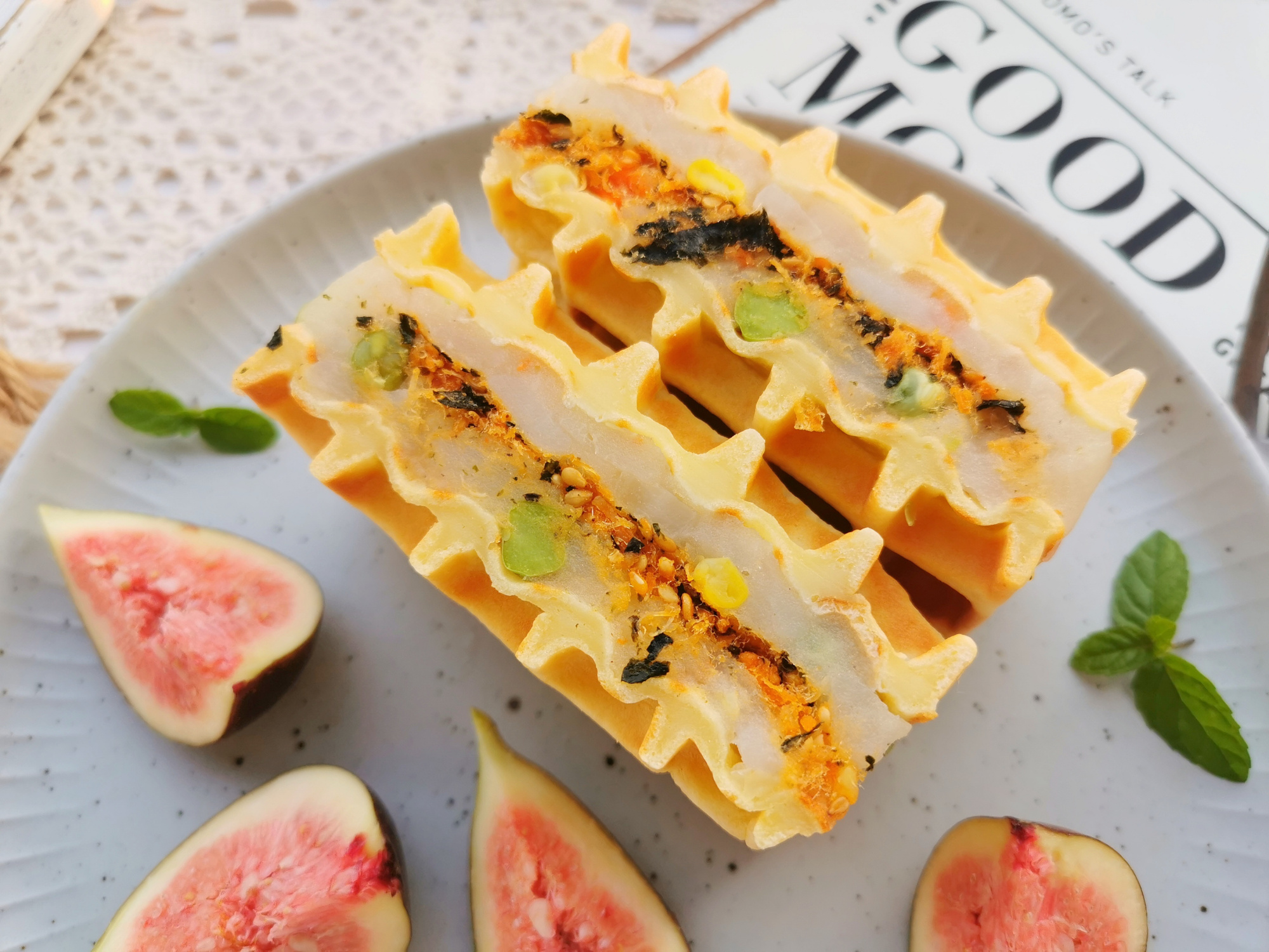 不用低筋面粉的华夫饼教程,华夫饼怎么做又松软又好吃