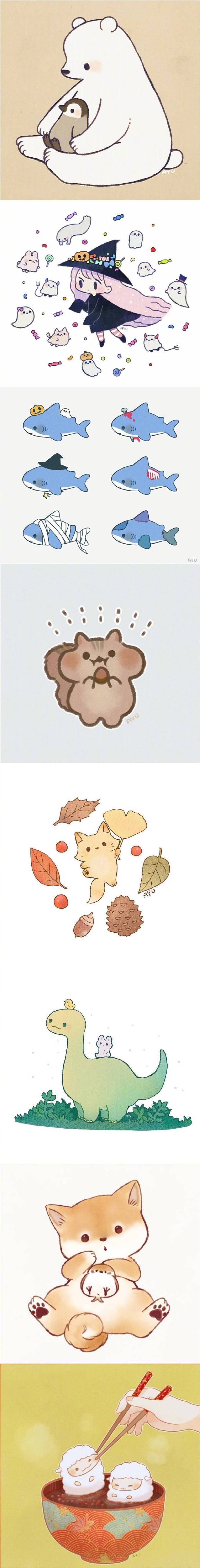 ayu作品欣赏,ayumi手绘插画