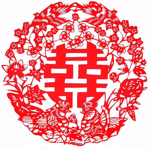 对称图形剪纸窗花,民俗窗花介绍