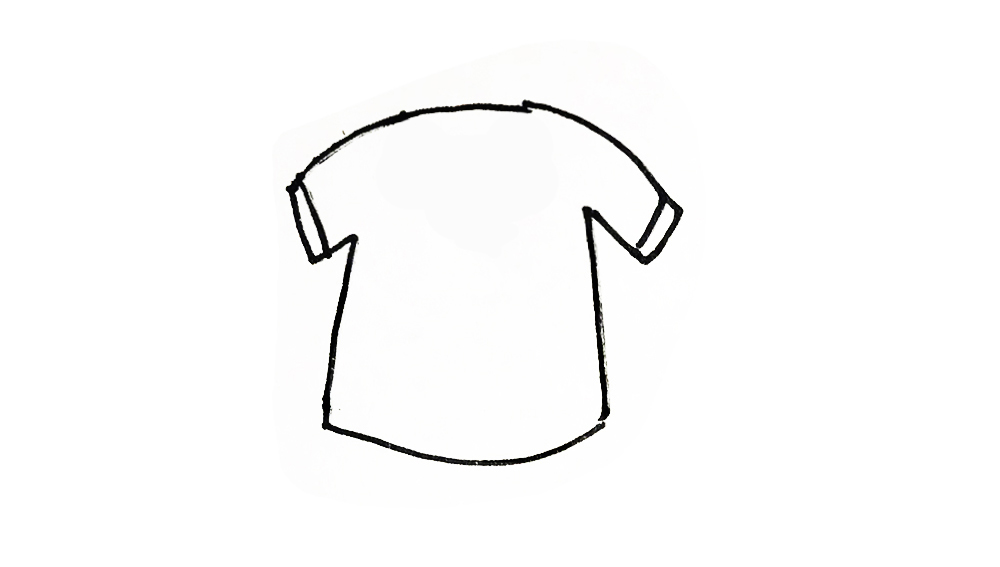 简笔画衣服教程幼儿园,衣服简单亲子简笔画