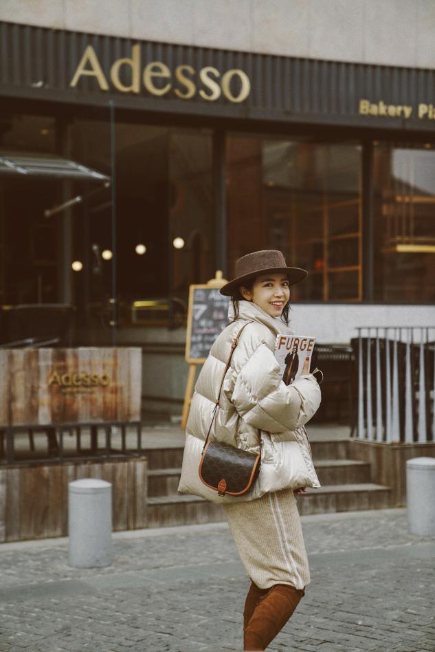 三木妈妈羽绒服最新穿搭,三木妈妈短款羽绒服