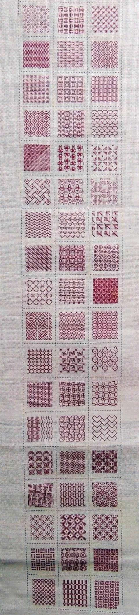 刺子绣简单绣法视频,学会刺子绣diy制图