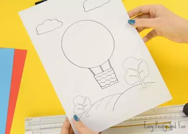 幼儿园气球手工贴画,气球创意手工