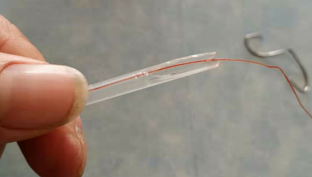 油笔芯做绑钩器,笔芯绑钩神器