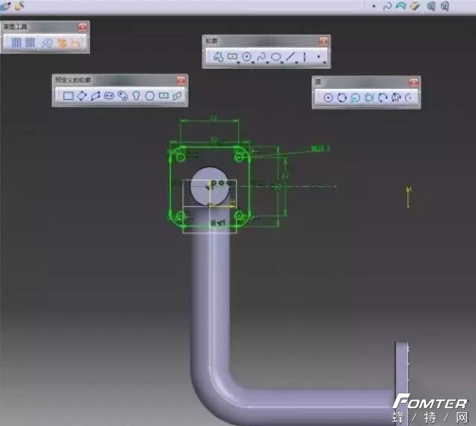 catia选择零件设计元素,catia零件设计打孔