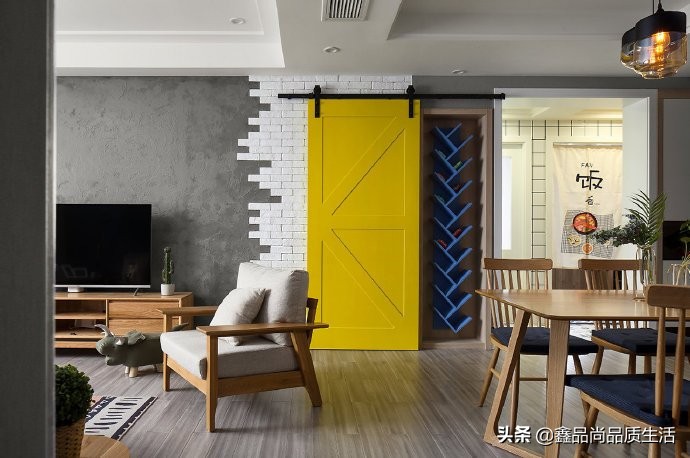 126平三居室北欧风简约又文艺,舒适北欧慵懒而惬意的小资生活